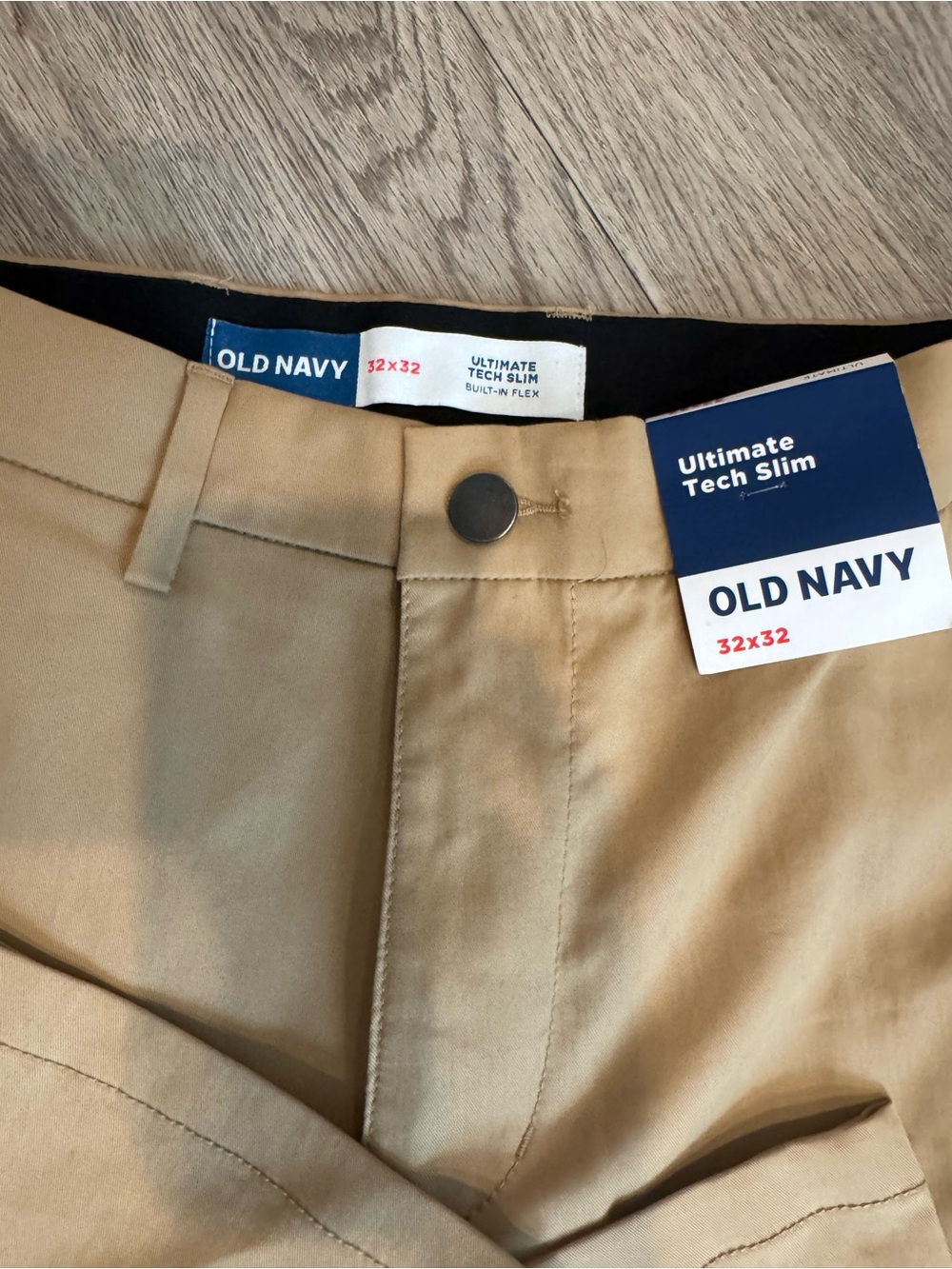 Old Navy Men's Ultimate Tech Slim Pants in Tan